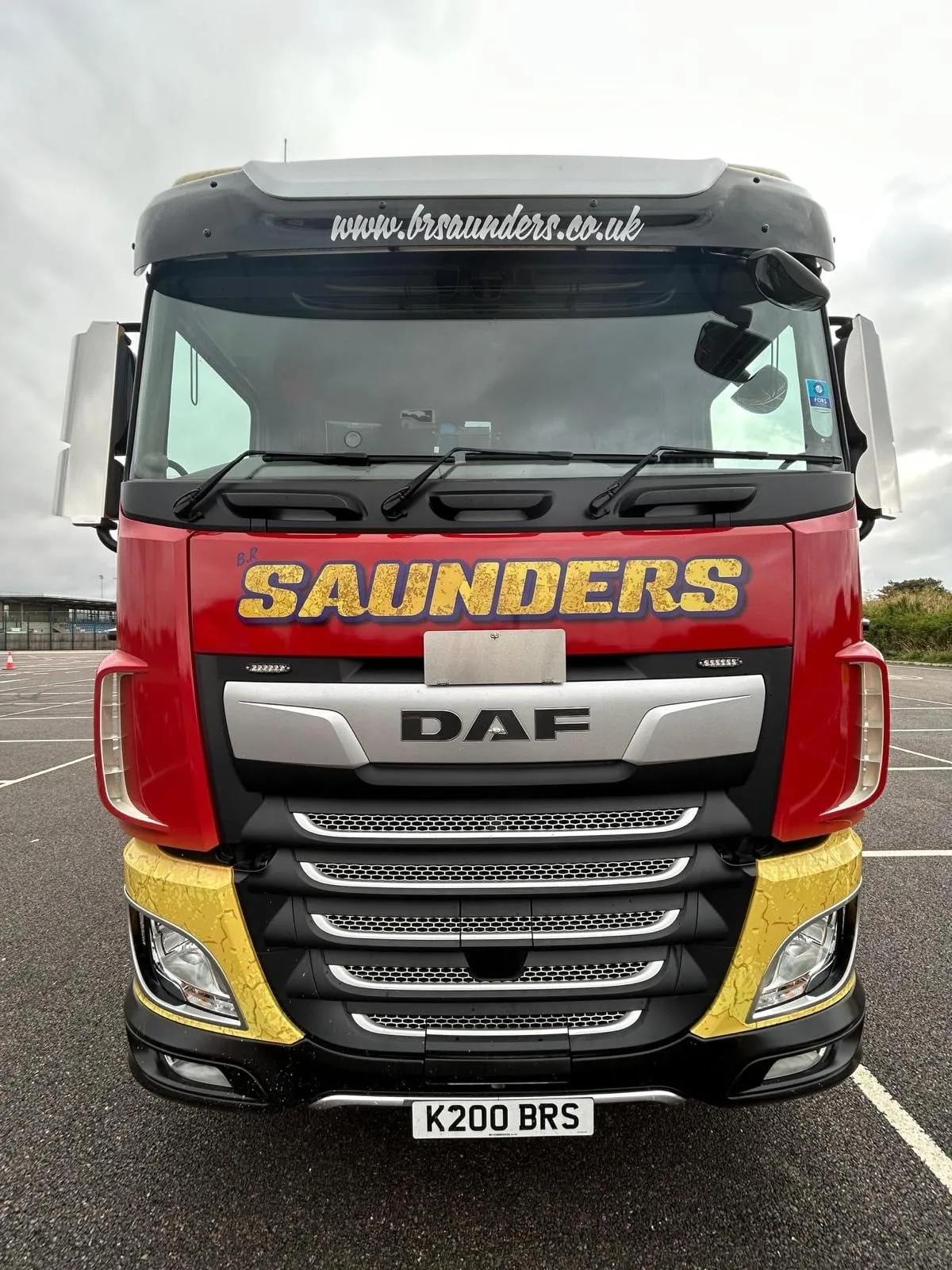 front of lorry